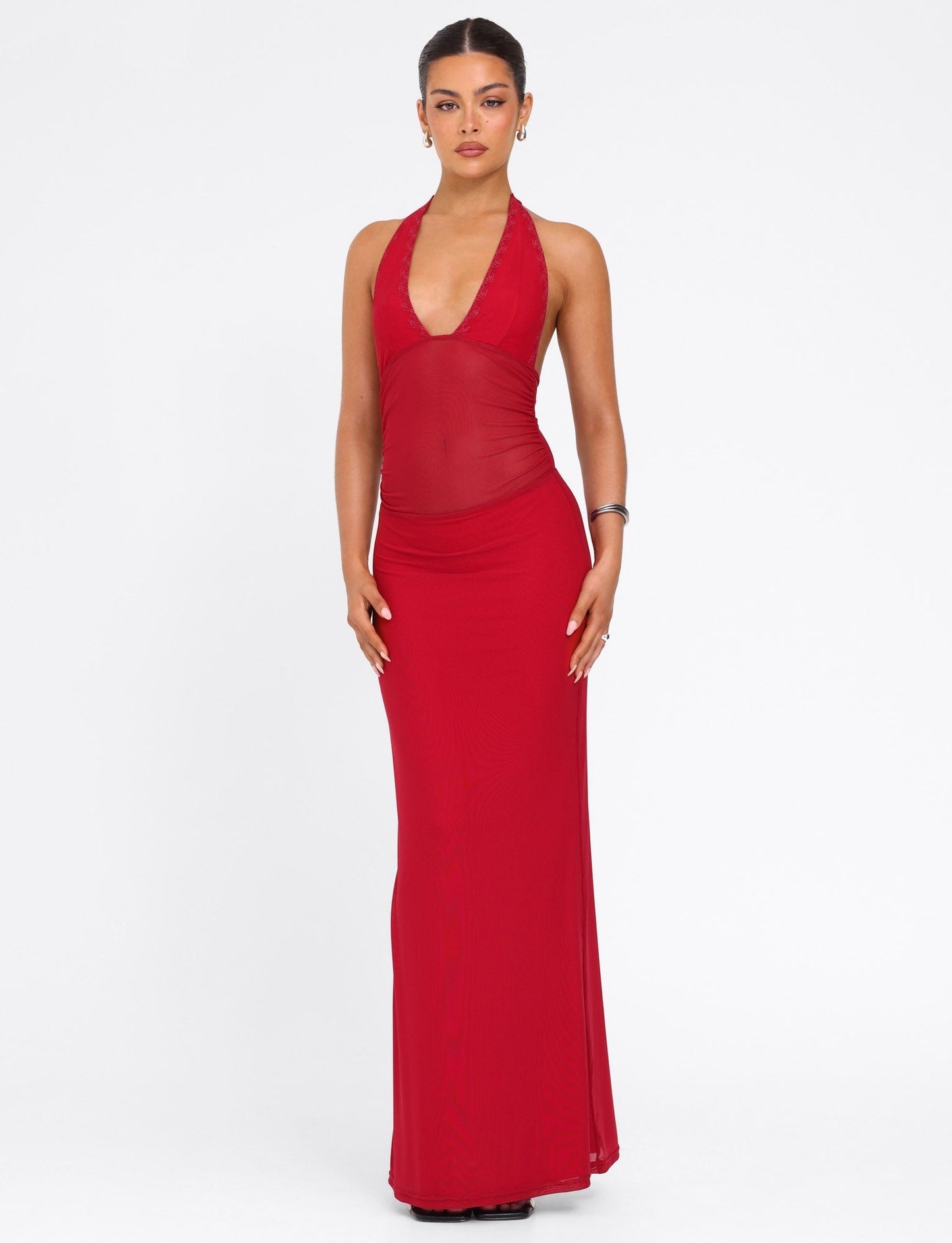 Abito Maxi Bresily - Rosso