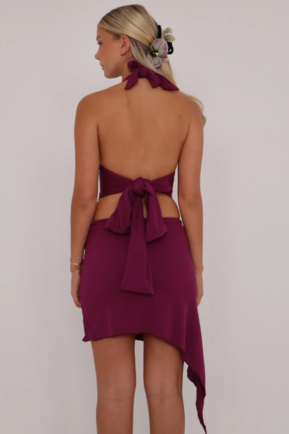 Amora™ Completo Top e Gonna con Spalline Violet