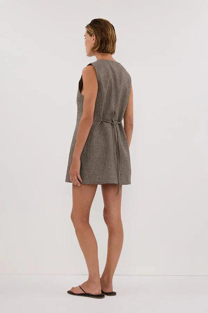 Amora™ Completo Tunica Gilet Tweed Frankie Choc