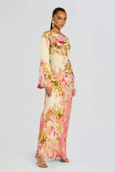 Amora™ Abito Maxi Floral Elegance
