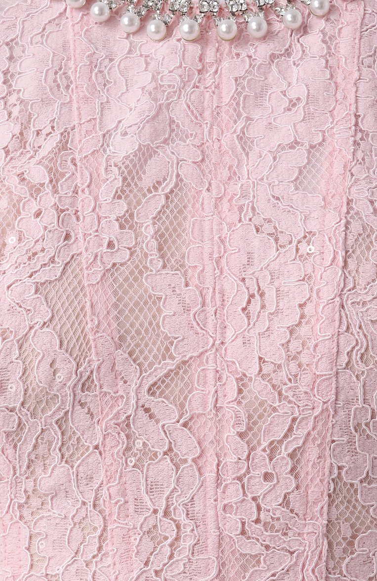 Amora™ Abito Midi in Pizzo Blush Grace – Eleganza Rosa Cipria