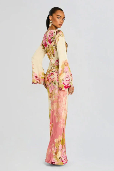 Amora™ Abito Maxi Floral Elegance
