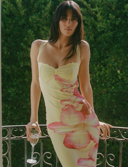 Abito Maxi Nyomi - Giallo