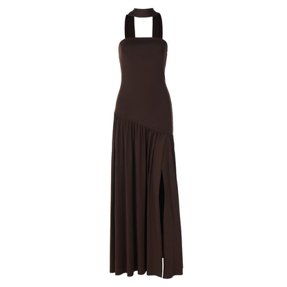 Amora™ Abito Maxi Strapless con Dettaglio Spacco