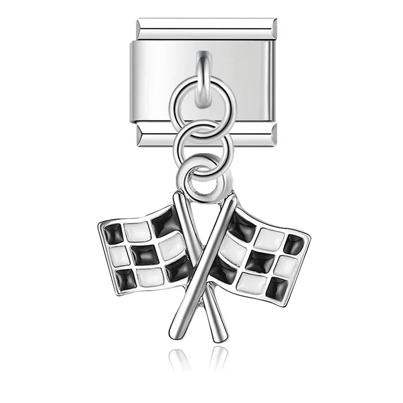 Racing Flags Charm