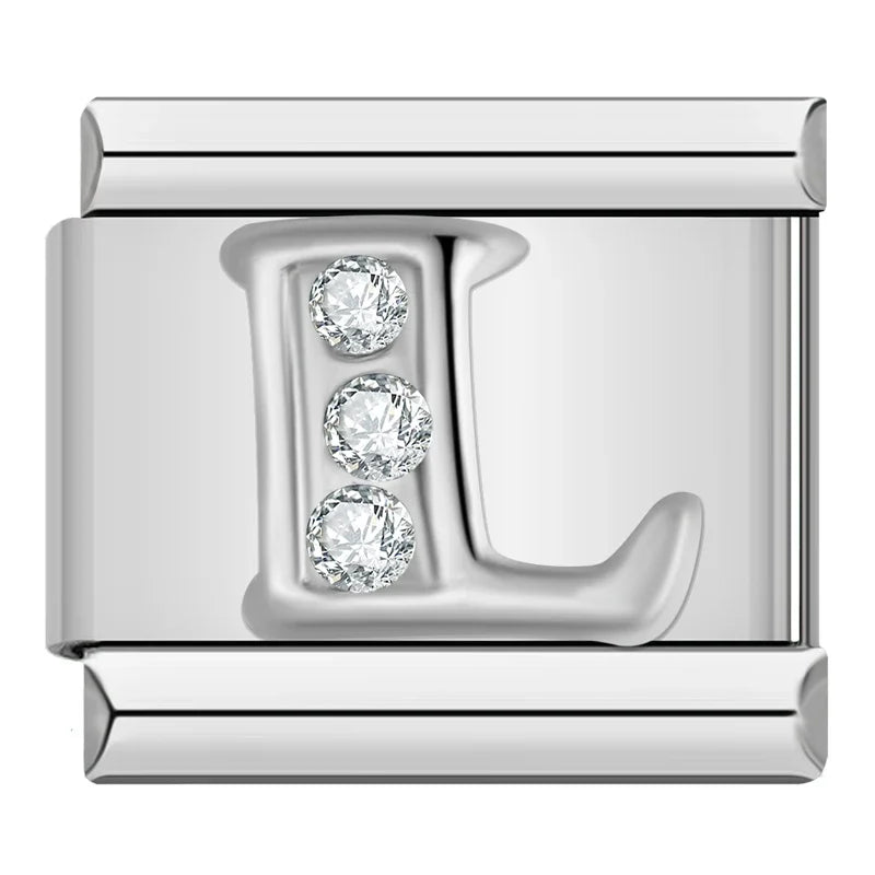 Silver Letter Charm
