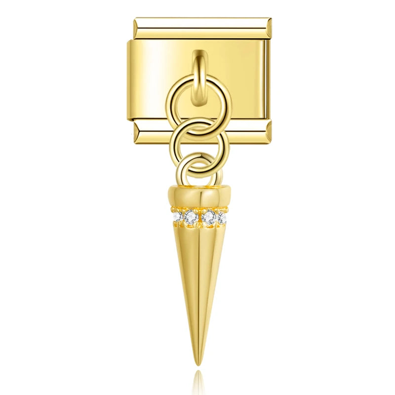 Golden Spike Charm