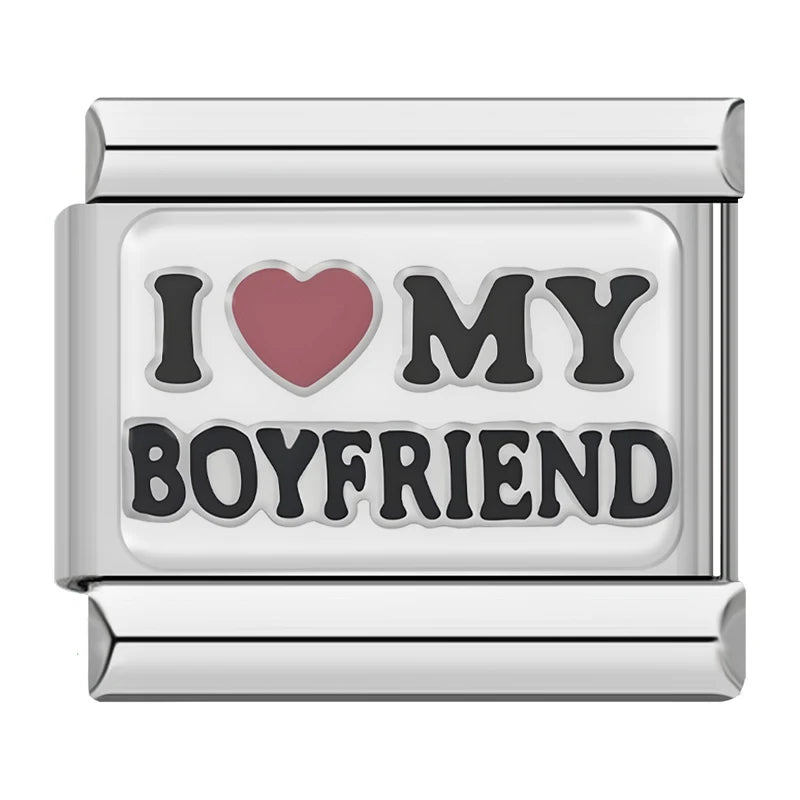I Love My Boyfriend Charm