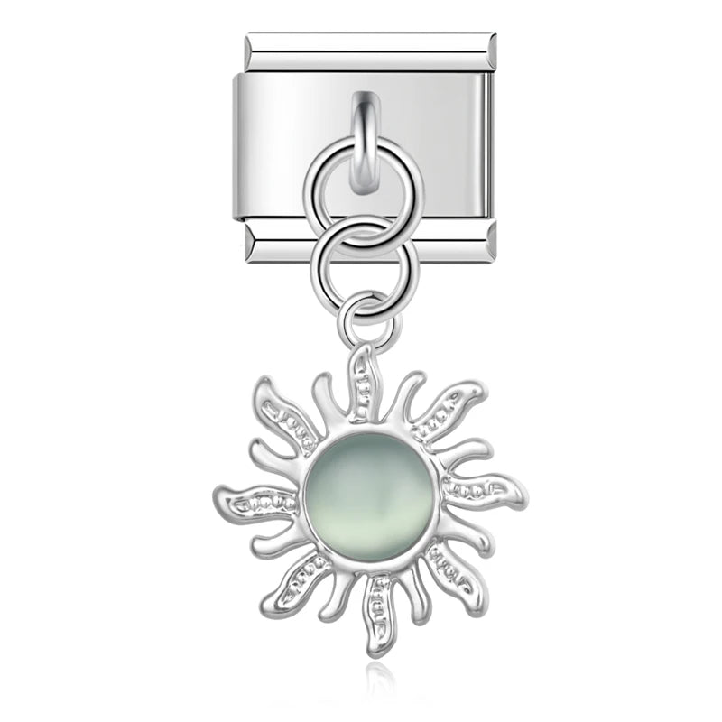 Sun Charm Silver
