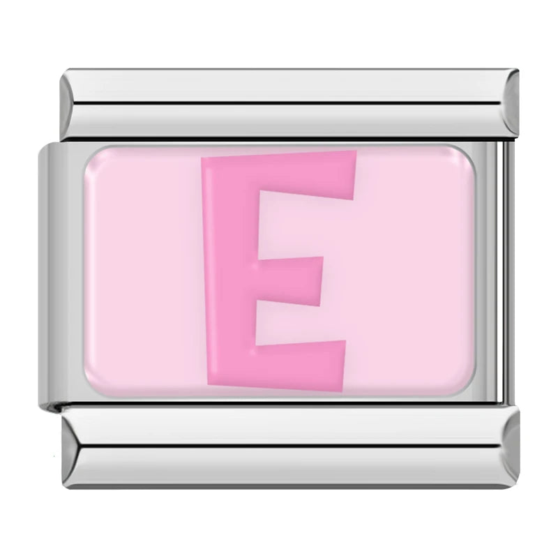 Pink Letter Charm