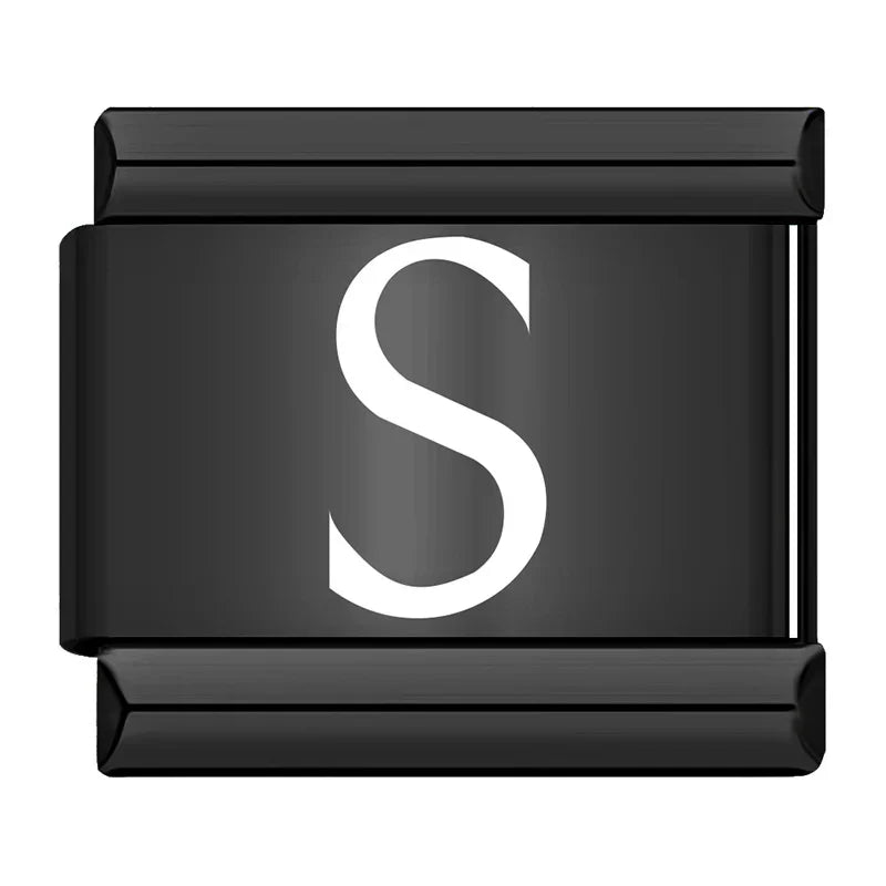 Black Letters Charm