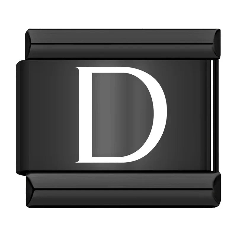 Black Letters Charm