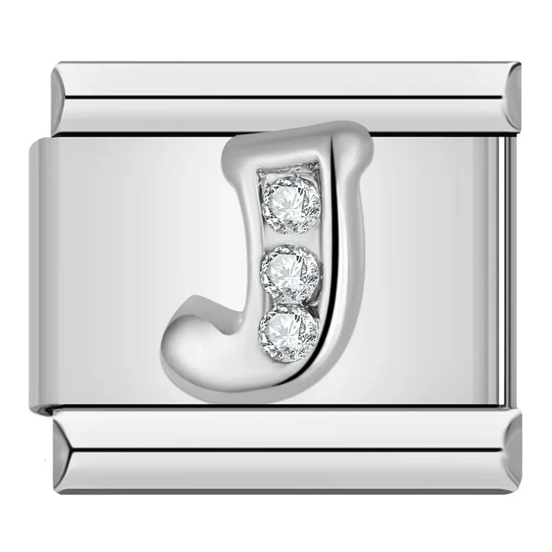 Silver Letter Charm