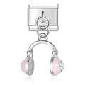 Pink Headphones Charm