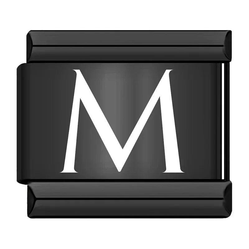 Black Letters Charm