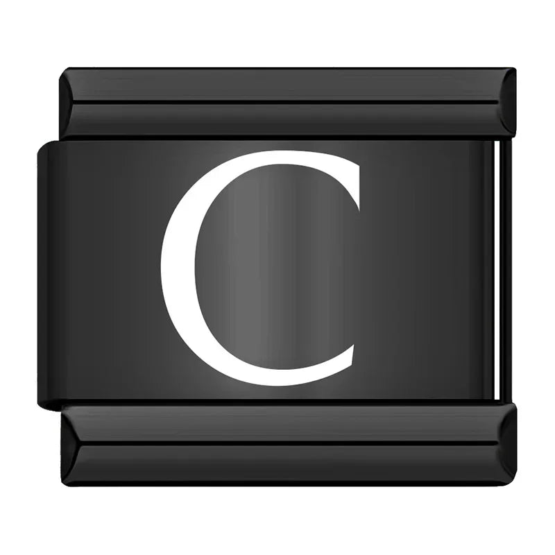 Black Letters Charm