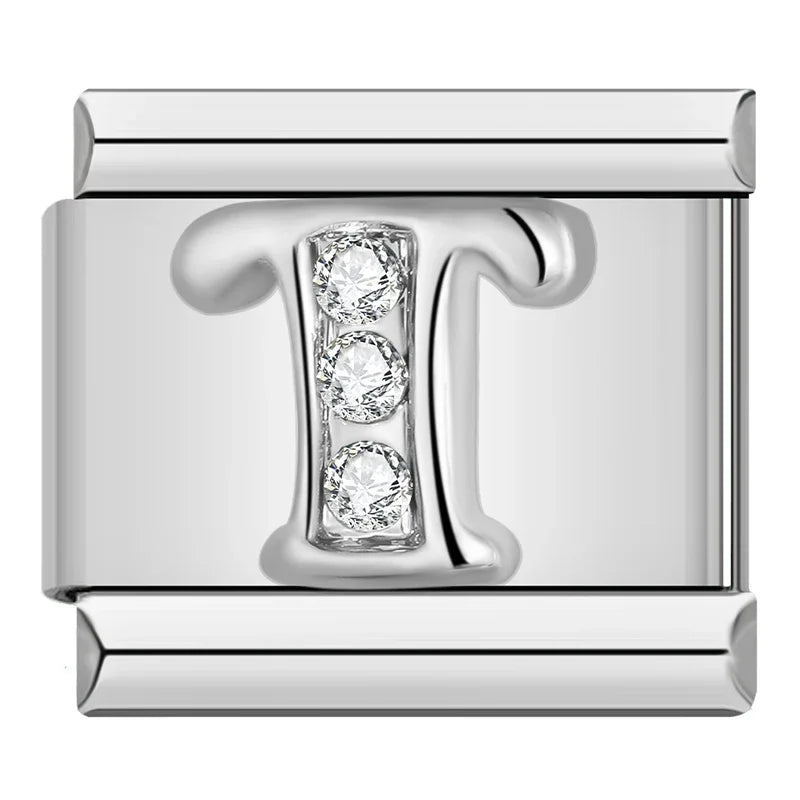 Silver Letter Charm