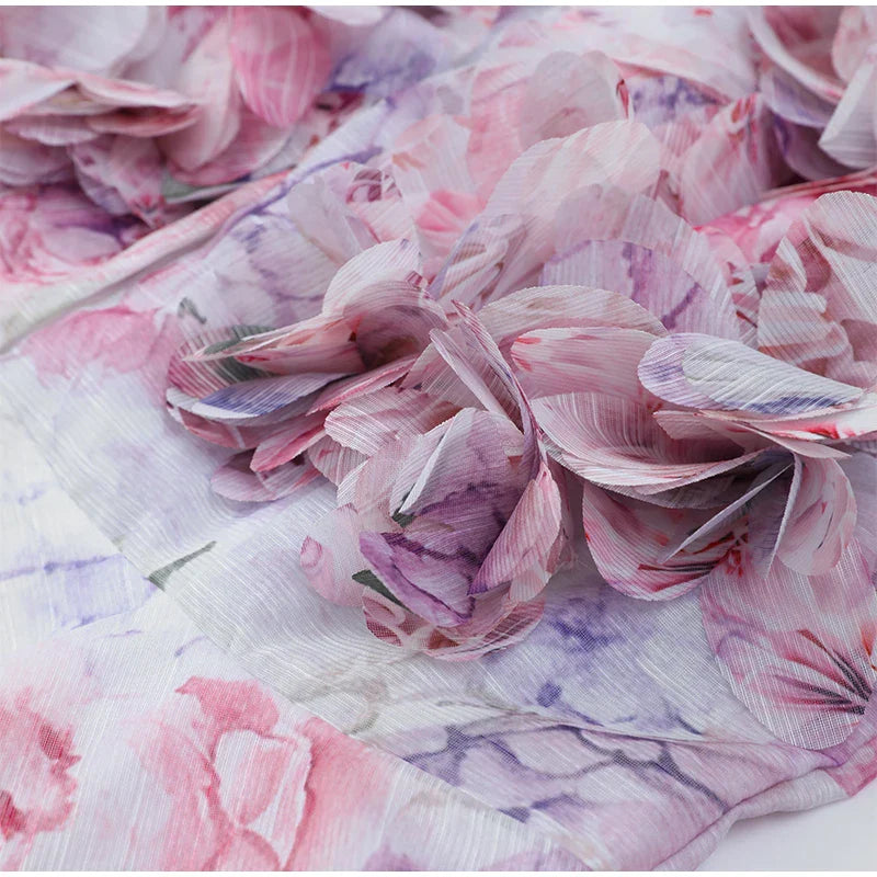 Amora™ Mini Abito in Chiffon Romantic Bloom