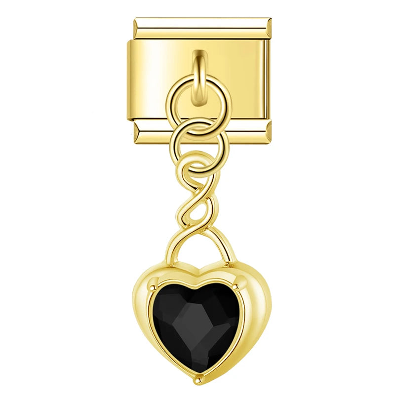 Diamond Heart Charm