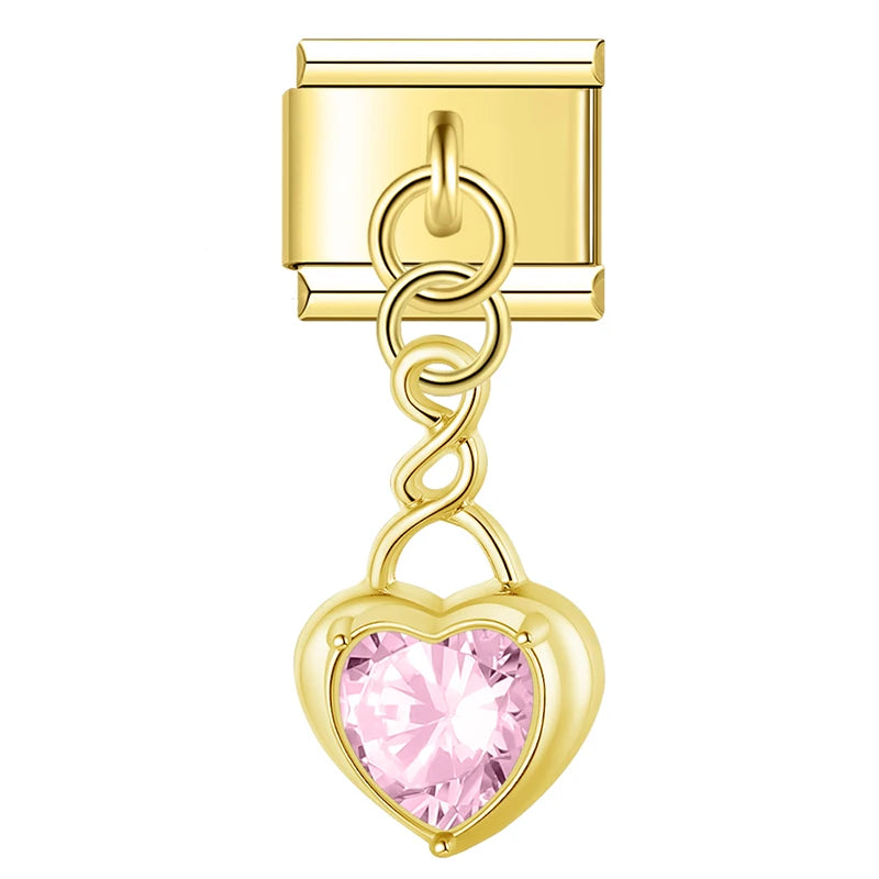 Diamond Heart Charm