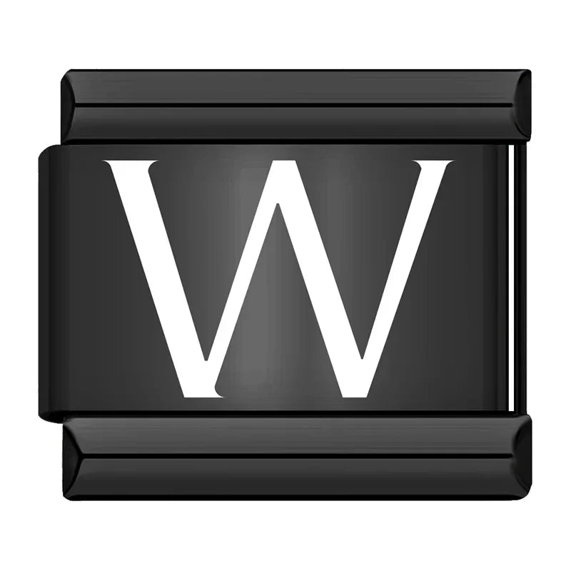 Black Letters Charm