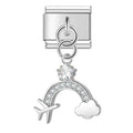 Rainbow Flight Charm Sølv