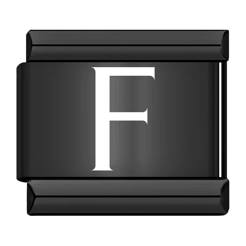 Black Letters Charm