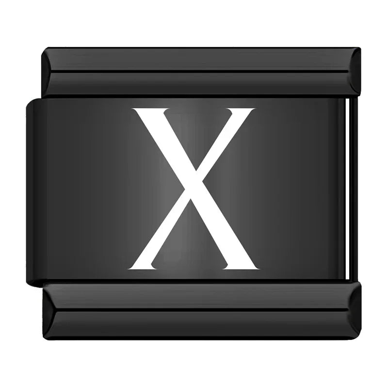 Black Letters Charm