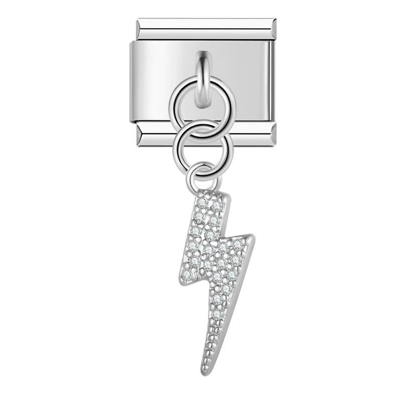 Lightning Charm Silver