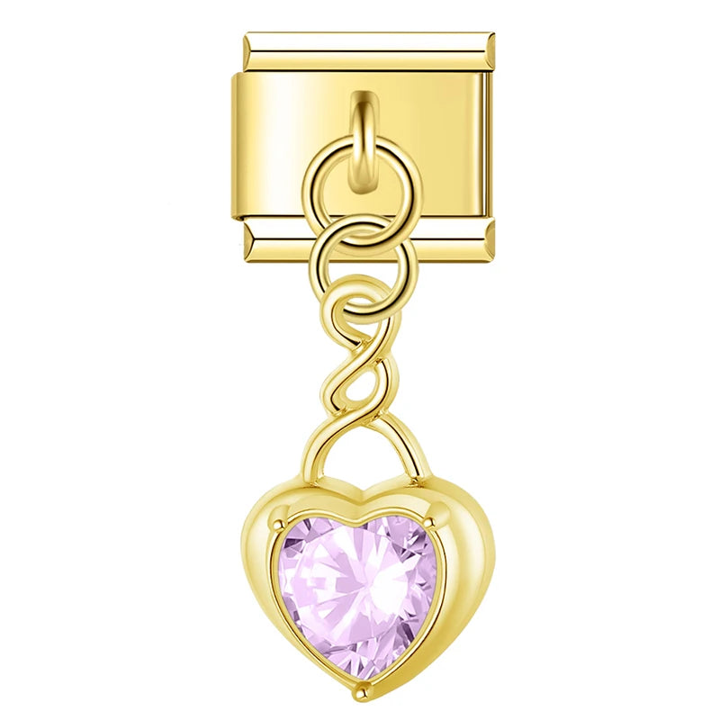 Diamond Heart Charm