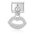 Lips Charm Sølv