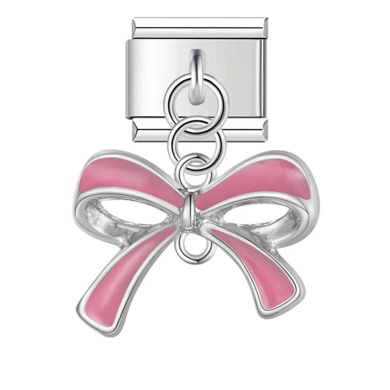 Bowknot Charm Silver