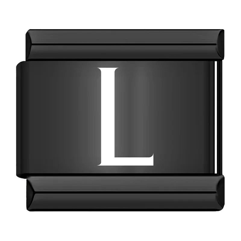 Black Letters Charm