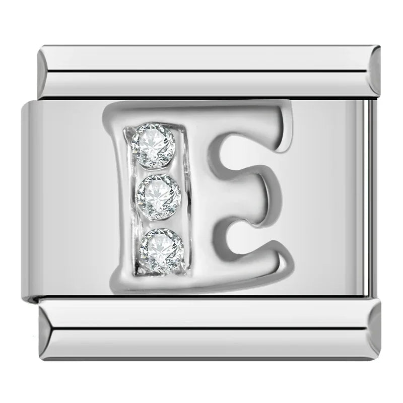 Silver Letter Charm