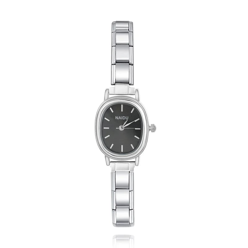 Oval Watch Black