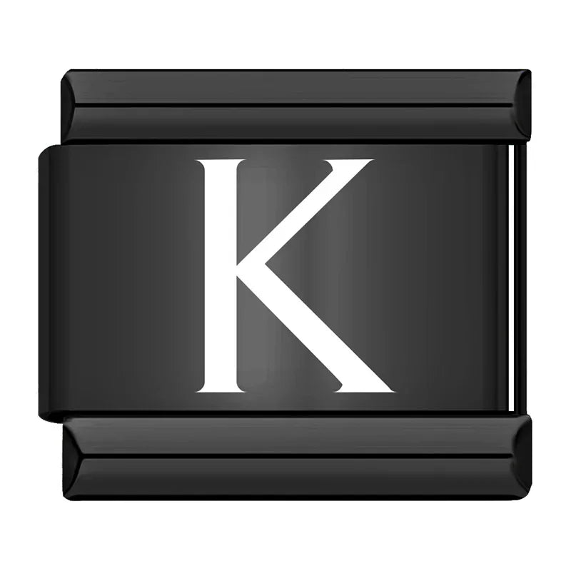Black Letters Charm