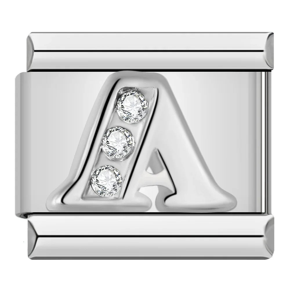 Silver Letter Charm