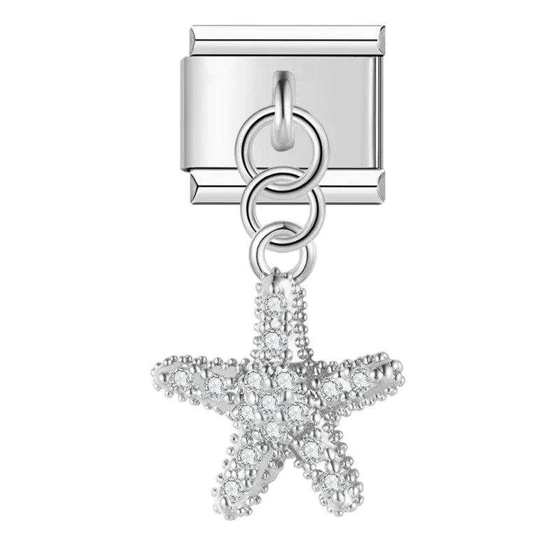 Starfish Charm Silver