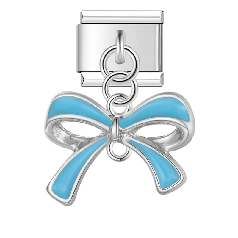 Bowknot Charm Silver