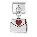 Love Letter Charm Silver