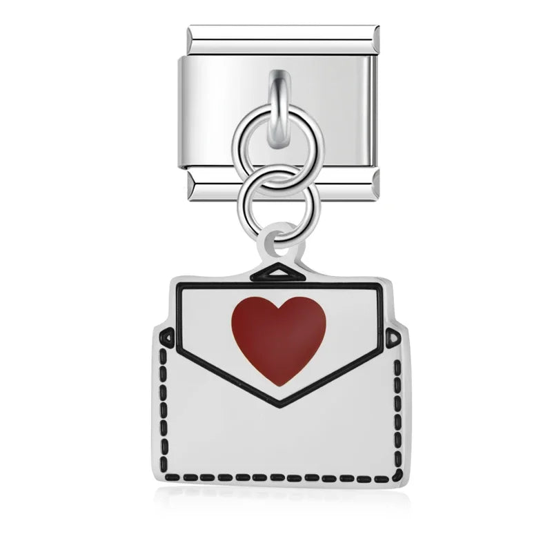 Love Letter Charm Silver