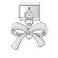 Bowknot sjarm sølv