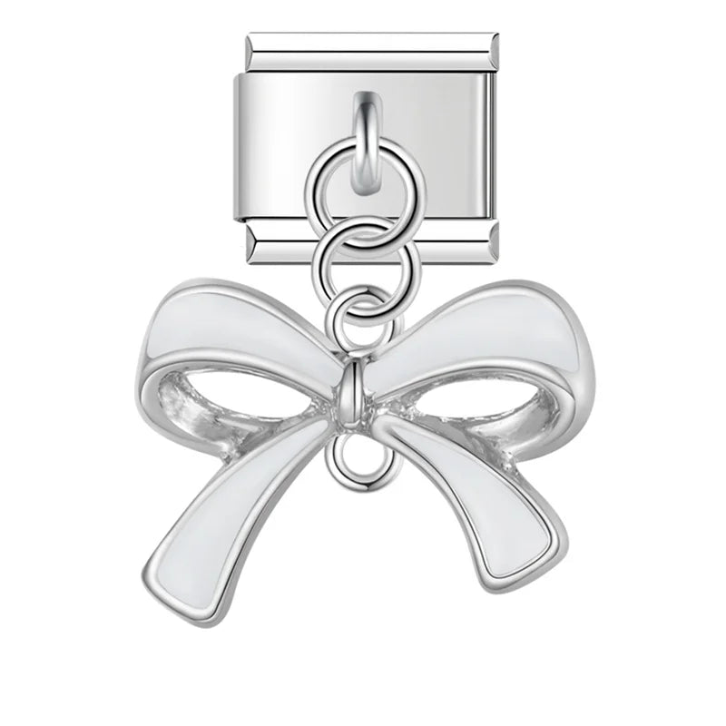 Bowknot Charm Silver