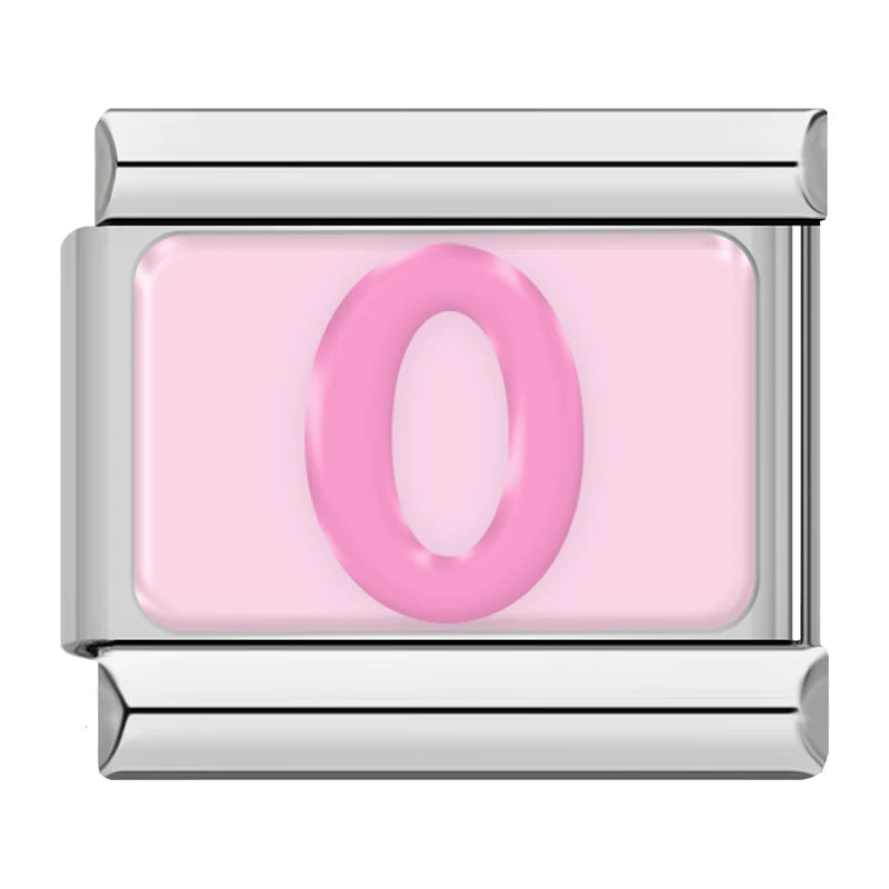 Pink Letter Charm