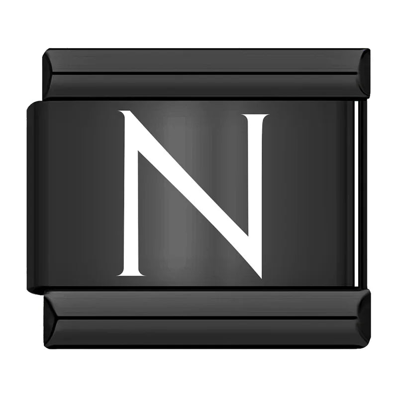 Black Letters Charm