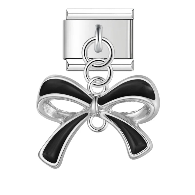Bowknot Charm Silver
