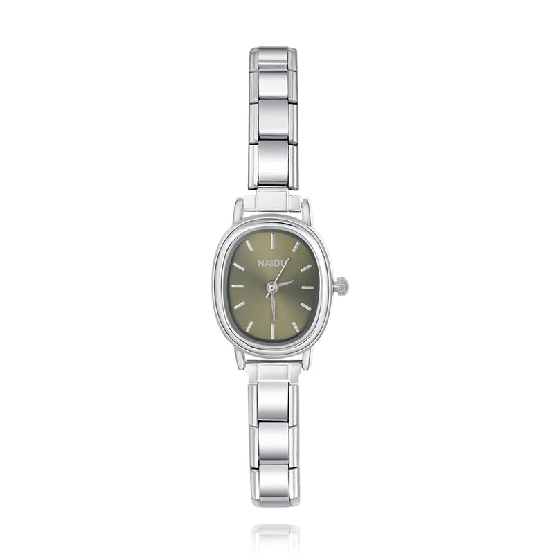 Oval Watch Green