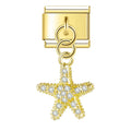 Starfish Charm Gold