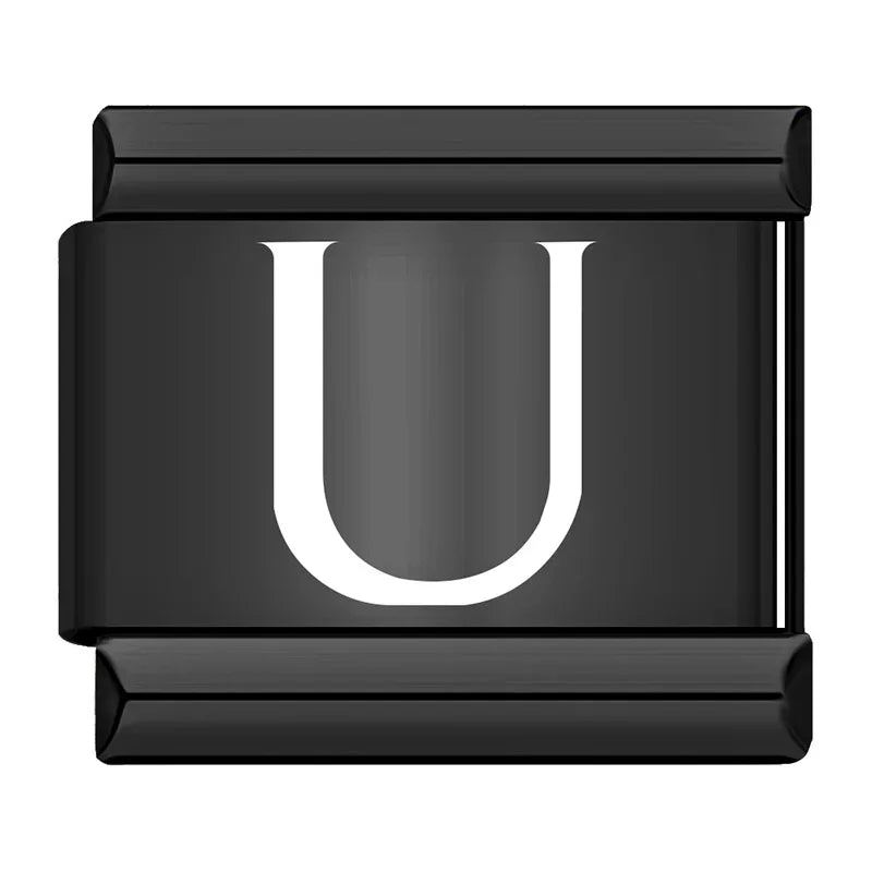 Black Letters Charm