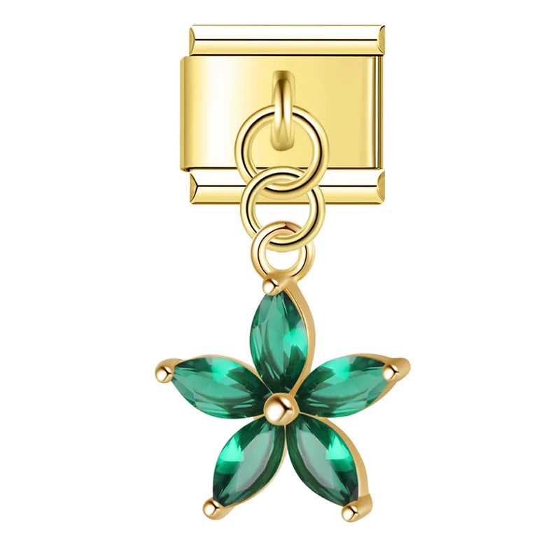 Flower Charm Green
